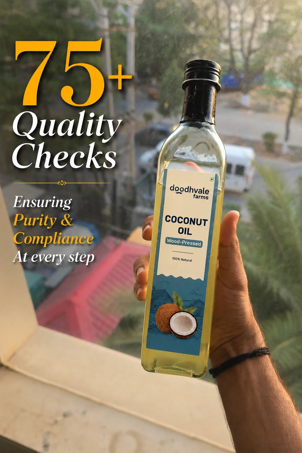 Coconut Oil - Wood Pressed 500ml (2 Unit Pack)