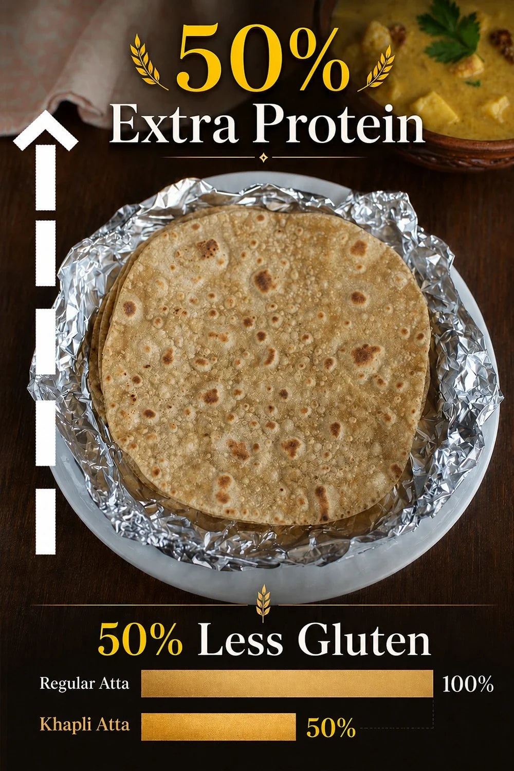 Khapli Atta – Cold Pressed | (2kg) : Buy 2 Get 1 Free