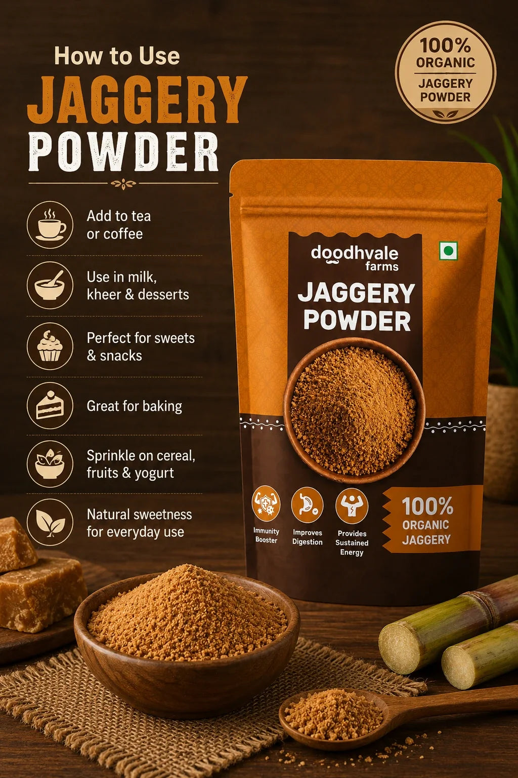 Jaggery Powder Buy 1 get 1 Free