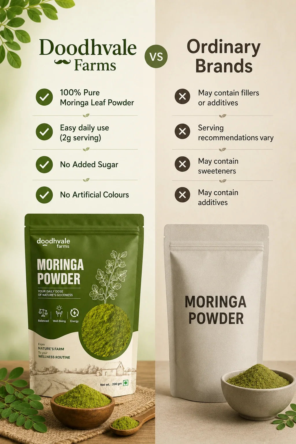 Moringa Powder - 100% Organic