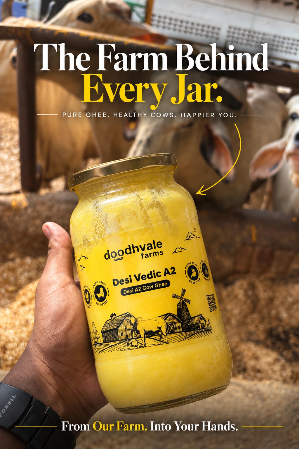 Cow A2 Vedic Desi Ghee - Buy 1 Get 1 Free