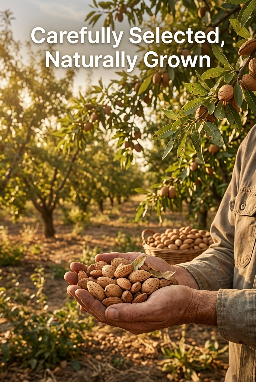 Raw Californian Almonds.