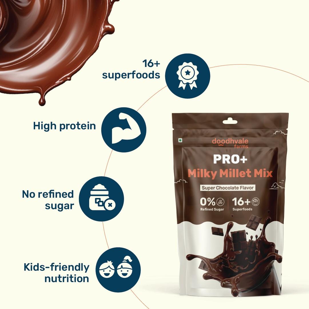 Pro+ Milky Millet Mix - Super Chocolate Flavour.