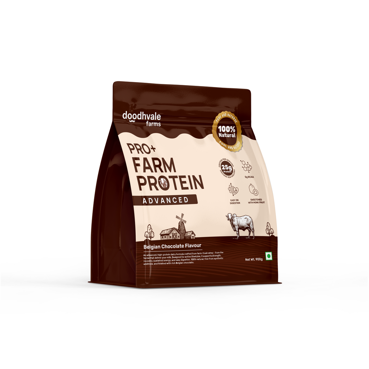 PRO+ Farm Protein Sachet Advanced - Belgian Chocolate - 25g/scoop