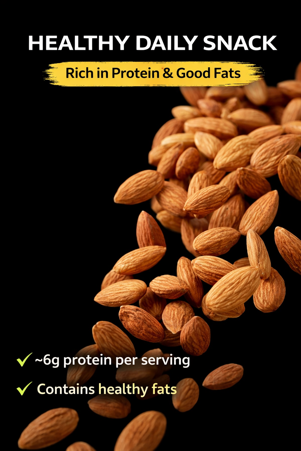 Raw Californian Almonds.