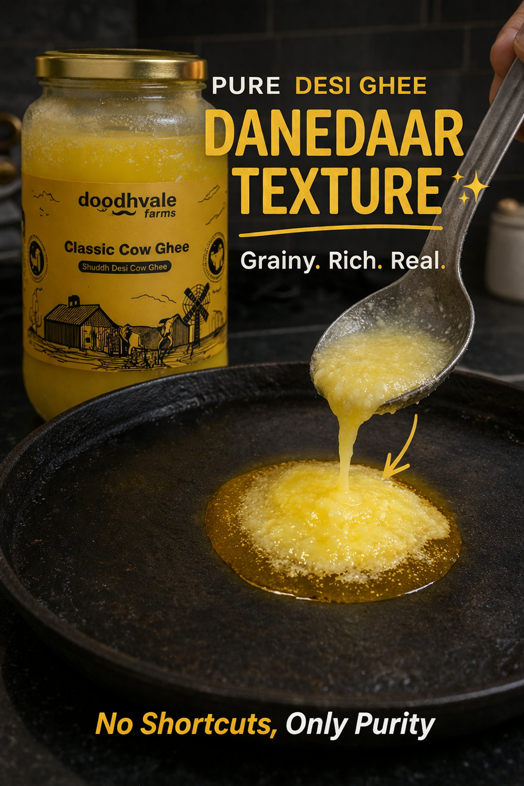 Classic Cow Bilona Ghee + Groundnut Oil - Wood Pressed Combo