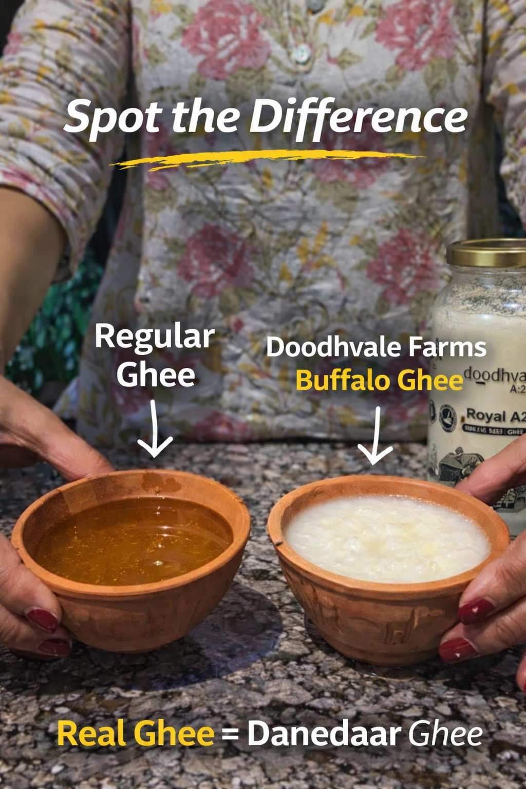 Royal A2 Buffalo Desi Ghee + Groundnut Oil - Wood Pressed Combo