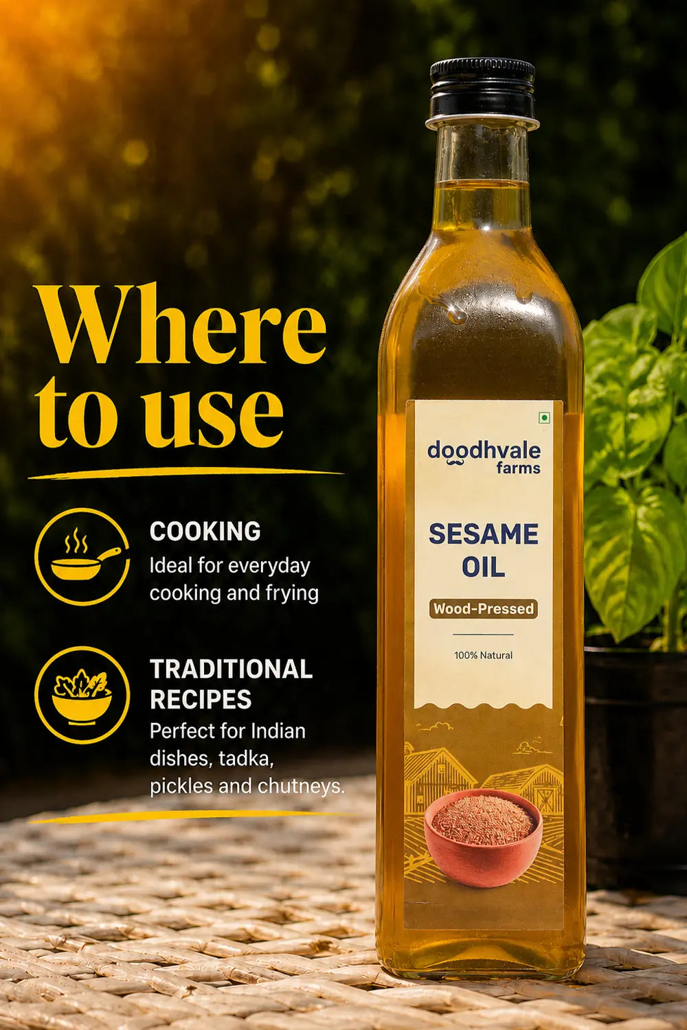 Sesame Oil - Wood Pressed.