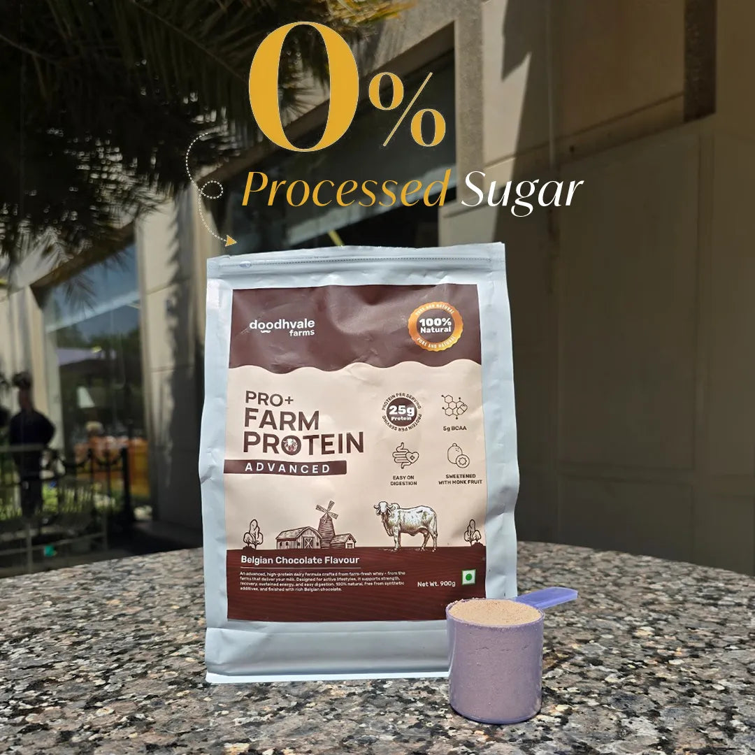 PRO+ Farm Protein Advanced - Belgian Chocolate - (450g) - 25g/scoop + Free Gift