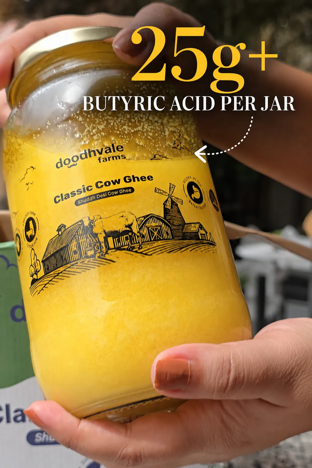 Cow A2 Vedic Desi Ghee - (900 ML) .