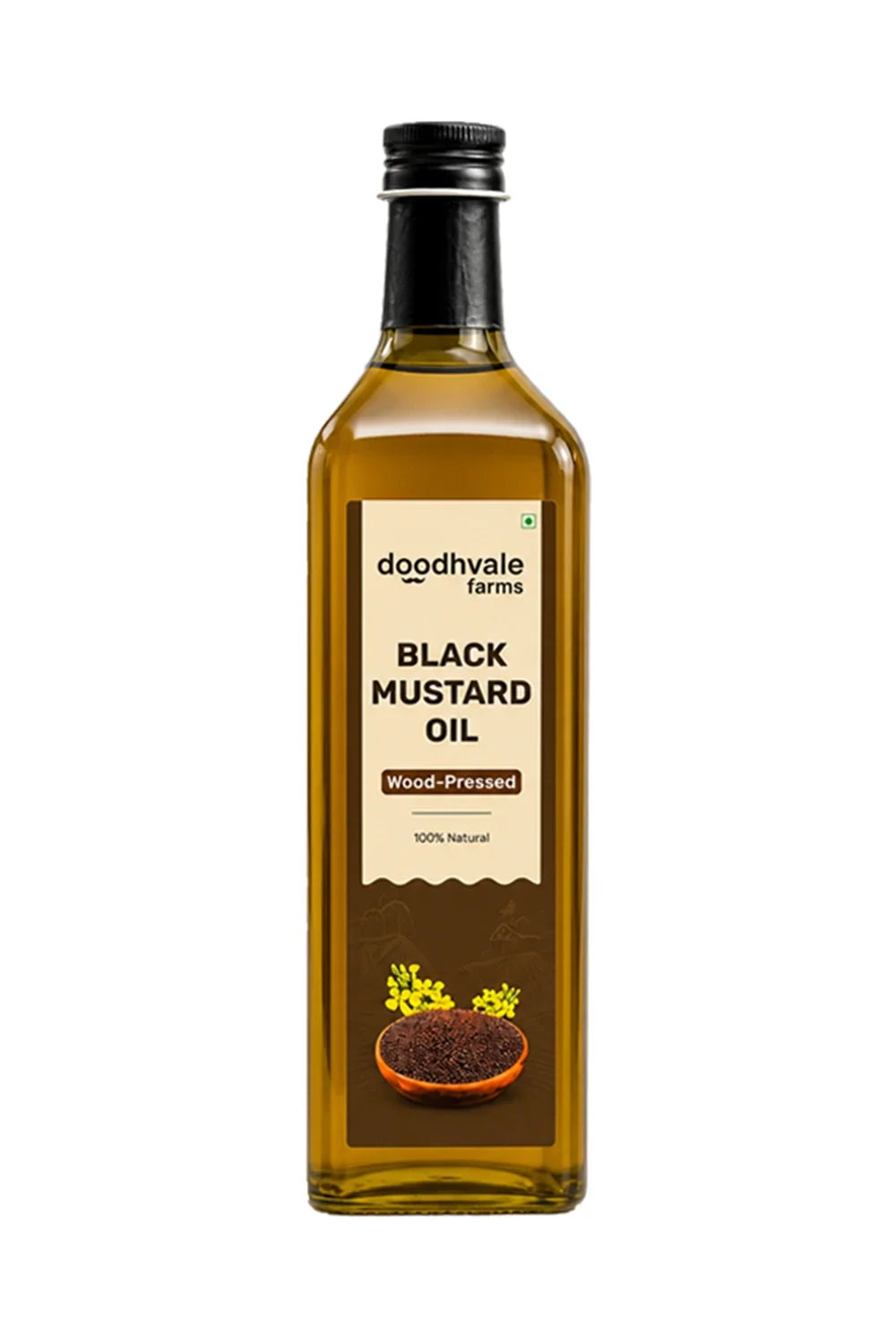 Black Mustard Oil - Wood Pressed (500ml).
