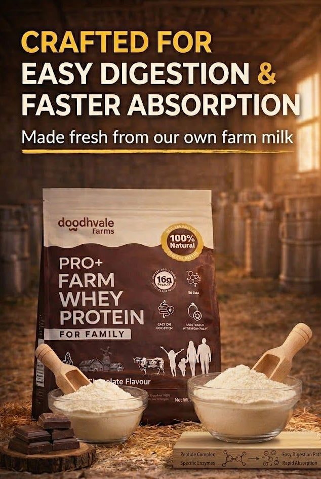 PRO+ Farm Protein For Family - Belgian Chocolate - 16g/scoop + Free Gift