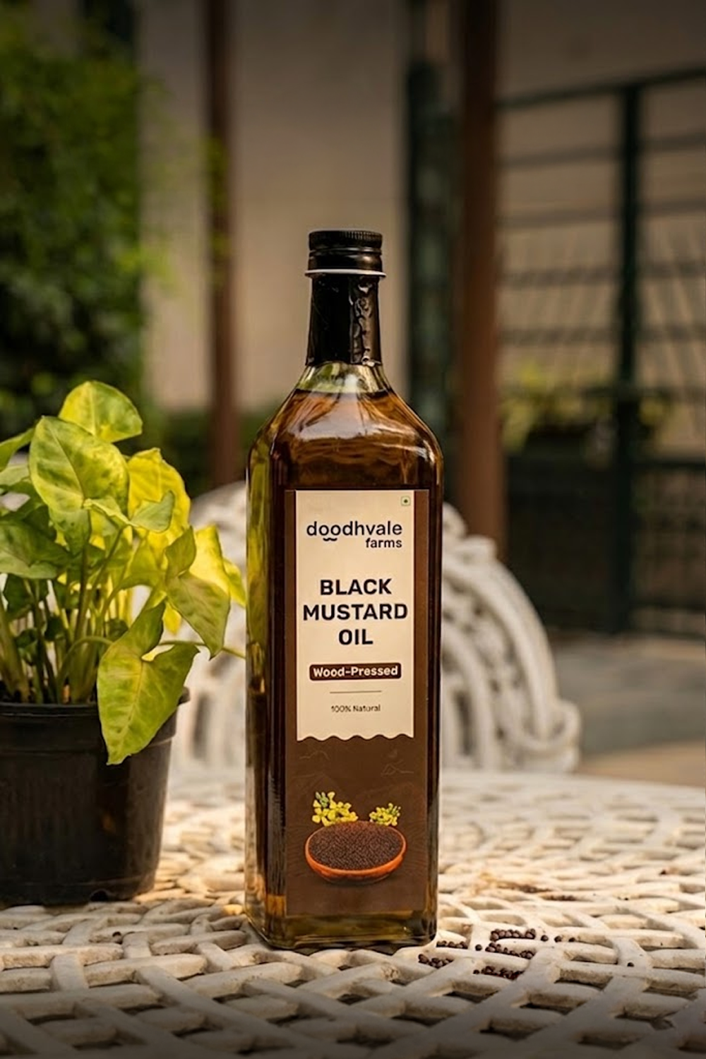 Black Mustard Oil - Wood Pressed (500ml)