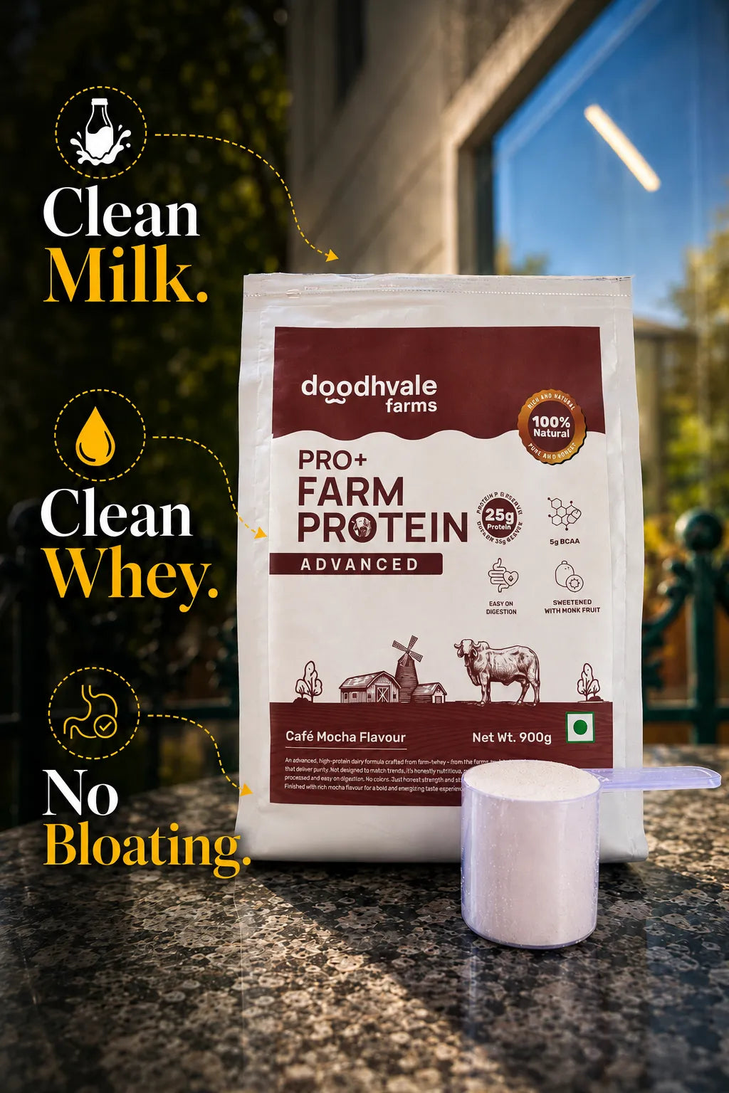PRO+ Farm Protein Advanced - Cafe Mocha - 25g/scoop