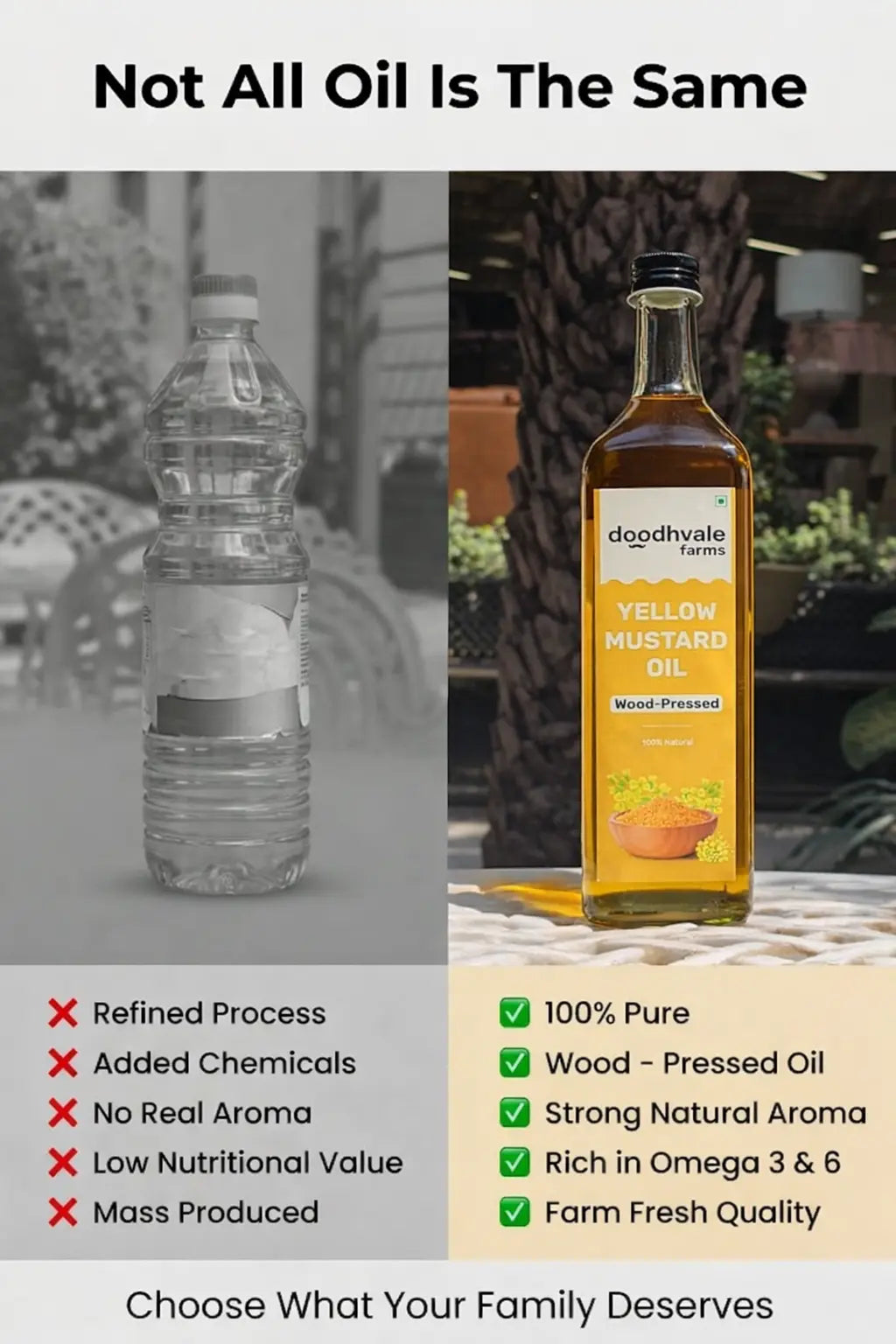 Yellow Mustard Oil - Wood Pressed (500ml)