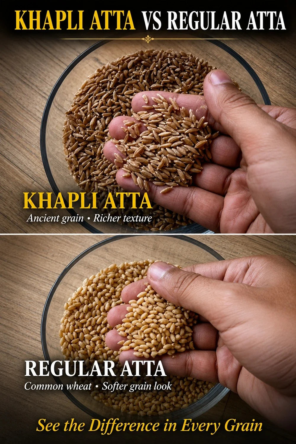 Khapli Atta – Cold Pressed | (2kg) : Buy 3 Get 2 Free