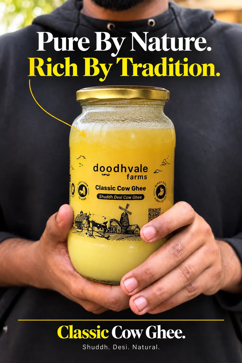 Classic Cow Bilona Ghee - Buy 1 Get 1 Free