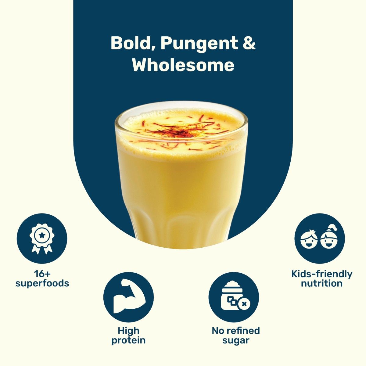Pro+ Milky Millet Mix - Kesar Badam Flavour.