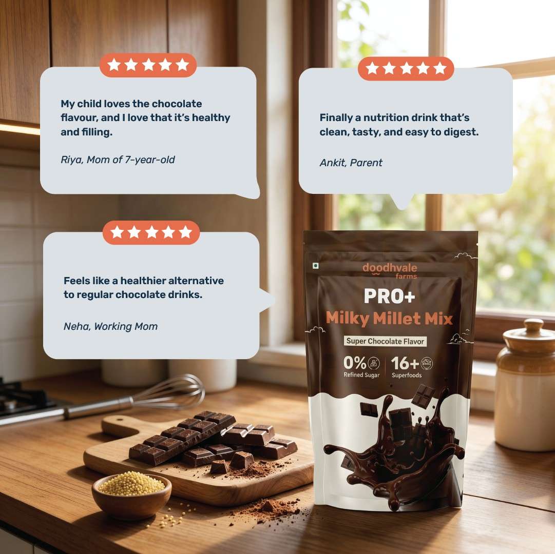 Pro+ Milky Millet Mix - Super Chocolate Flavour.
