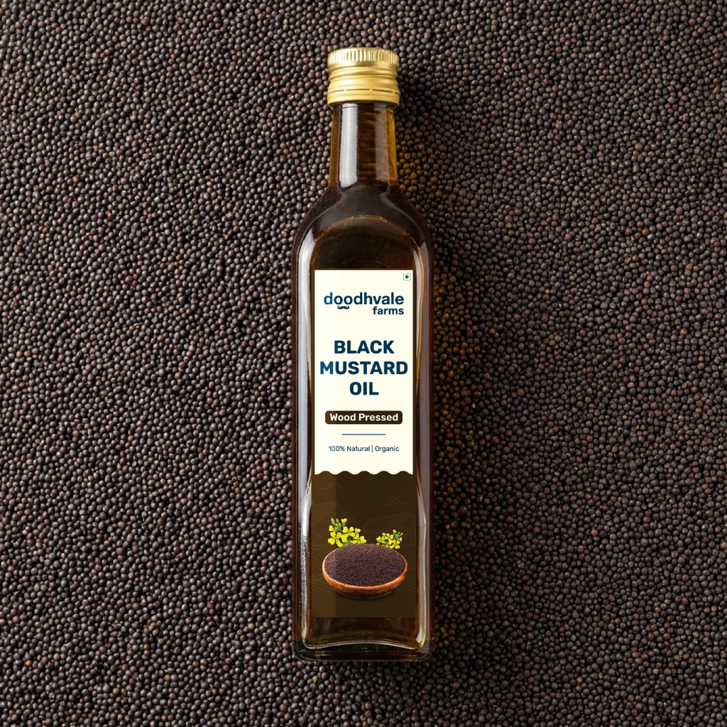 Black Mustard Oil - Wood Pressed (500ml).