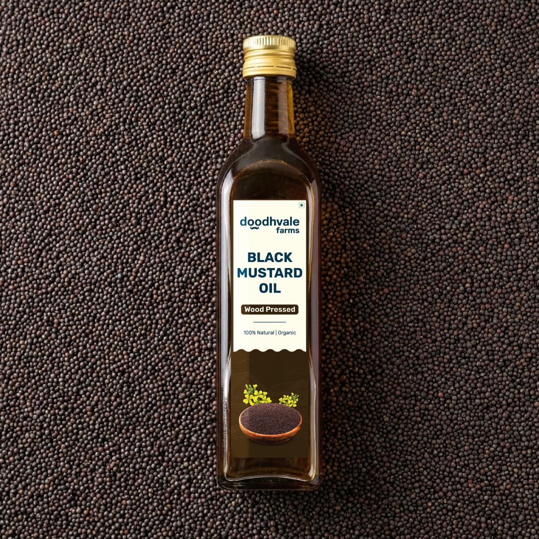 Black Mustard Oil - Wood Pressed (500ml)