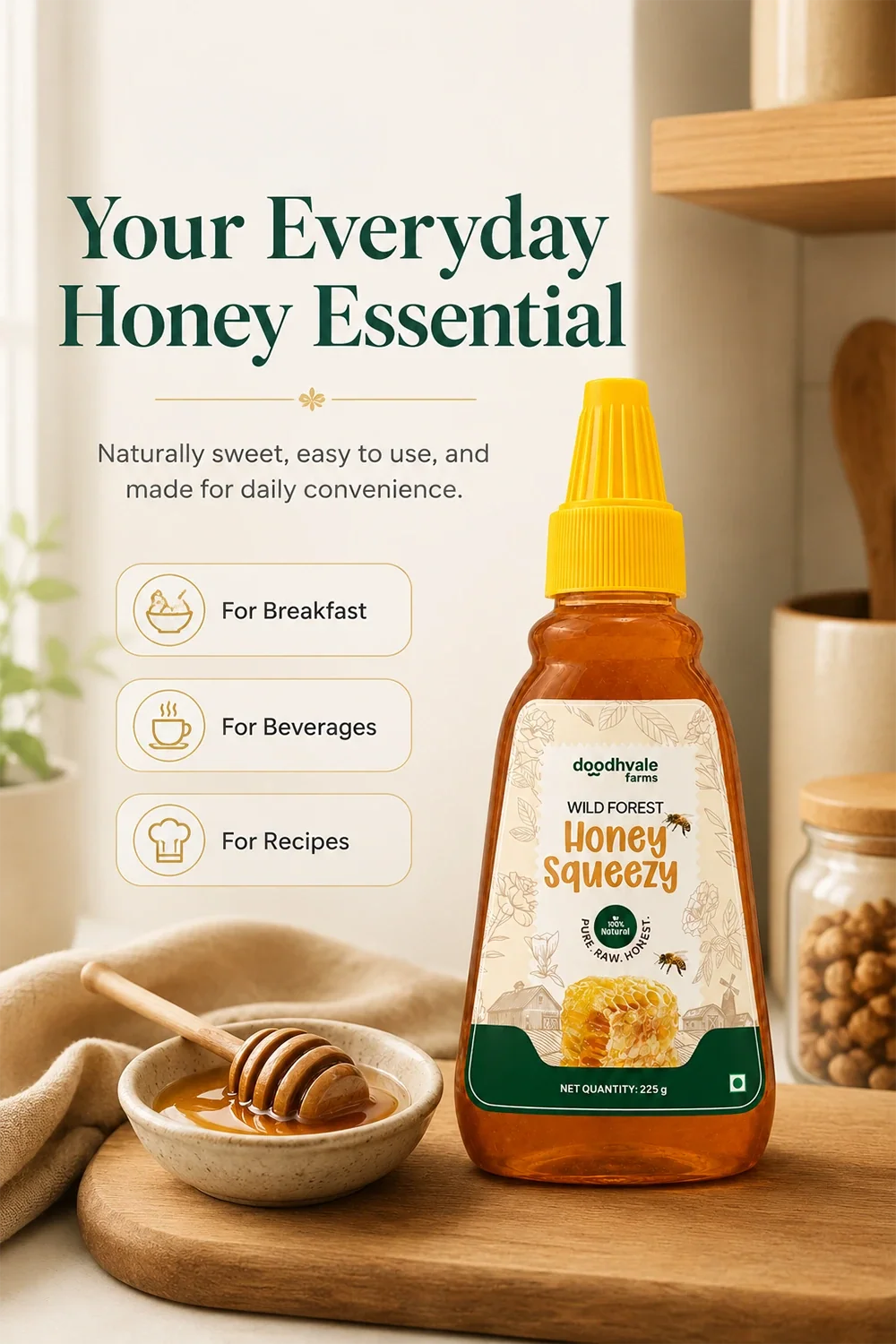 Wild Forest Honey Squeezy | 100% Organic & Natural