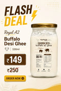Flash Sale - Royal A2 Buffalo Desi Ghee - (330 ML)