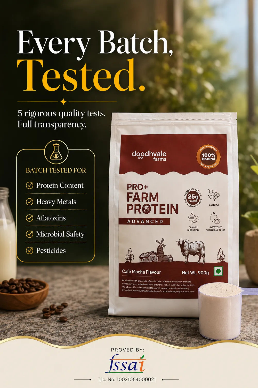 PRO+ Farm Protein Advanced - Cafe Mocha - (450g) - 25g/scoop + Free Gift