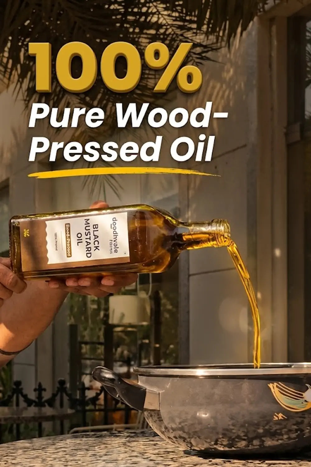 Black Mustard Oil - Wood Pressed (500ml).