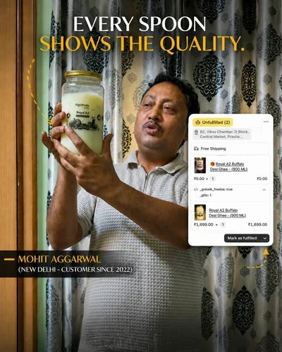 Cow A2 Vedic Desi Ghee - Buy 1 Get 1 Free
