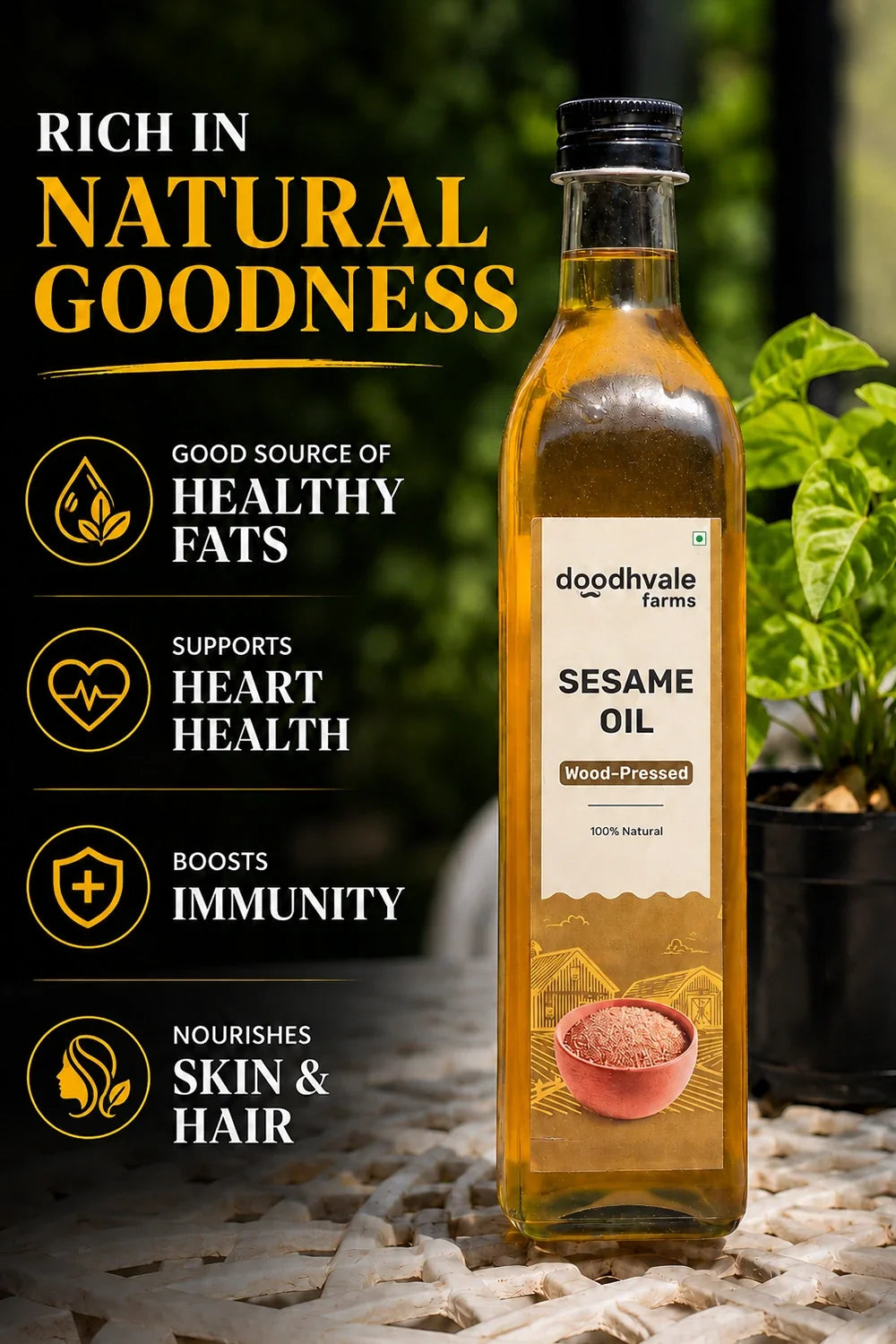 Sesame Oil - Wood Pressed.