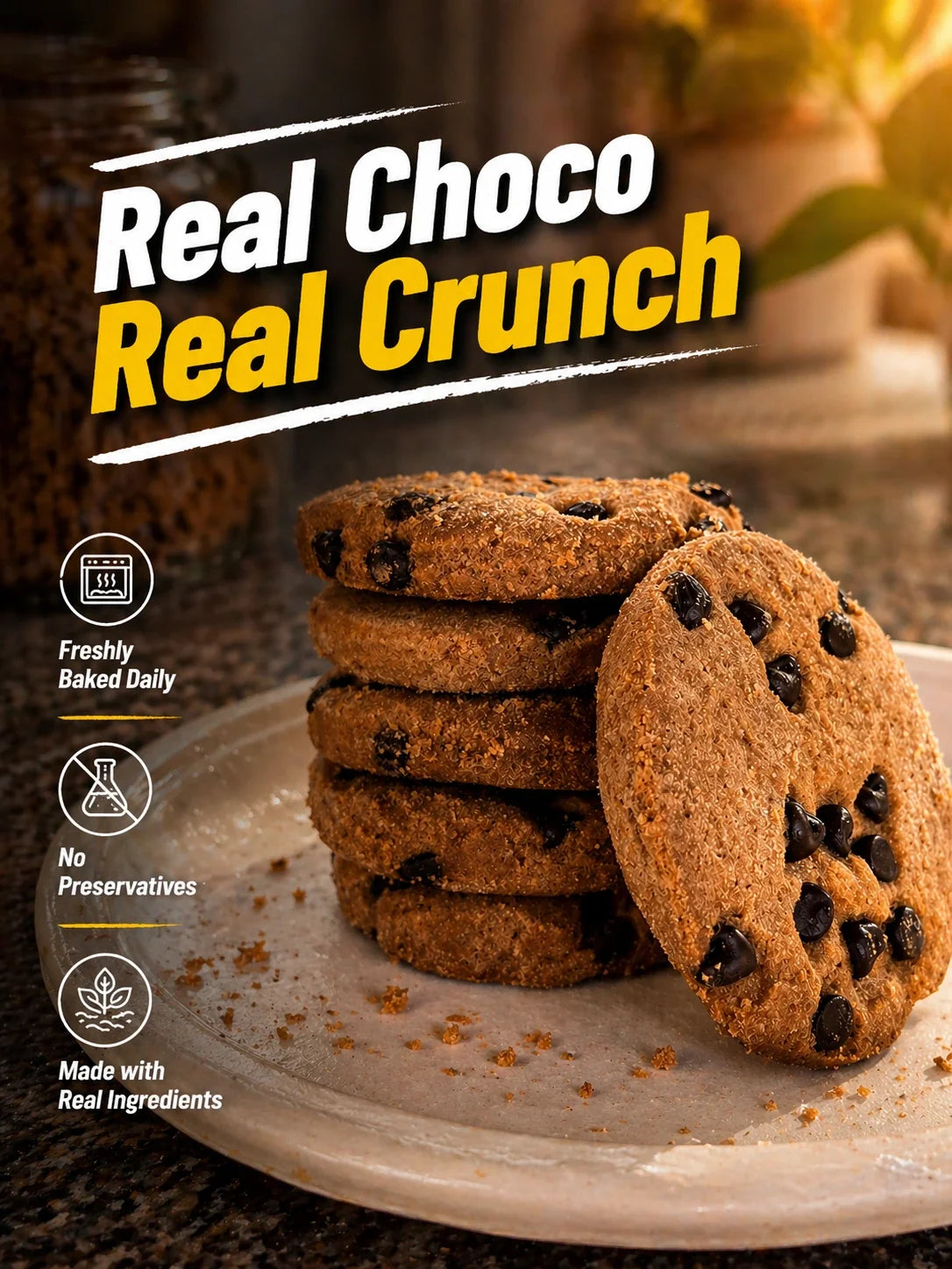 Double Choco Chip Cookies.