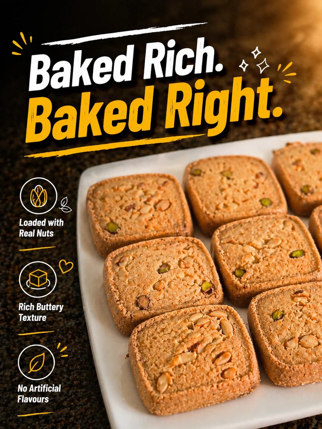 Kaju Pista Biscuit.