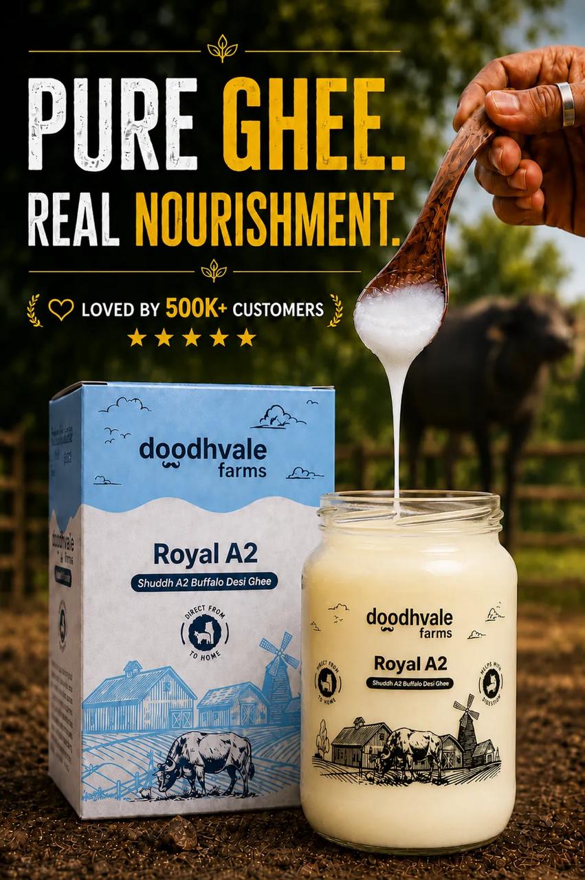 Royal A2 Buffalo Desi Ghee - (900 ML)