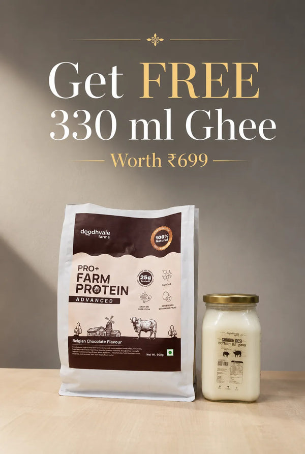 PRO+ Farm Protein Advanced - Belgian Chocolate - (450g) - 25g/scoop + Free Gift