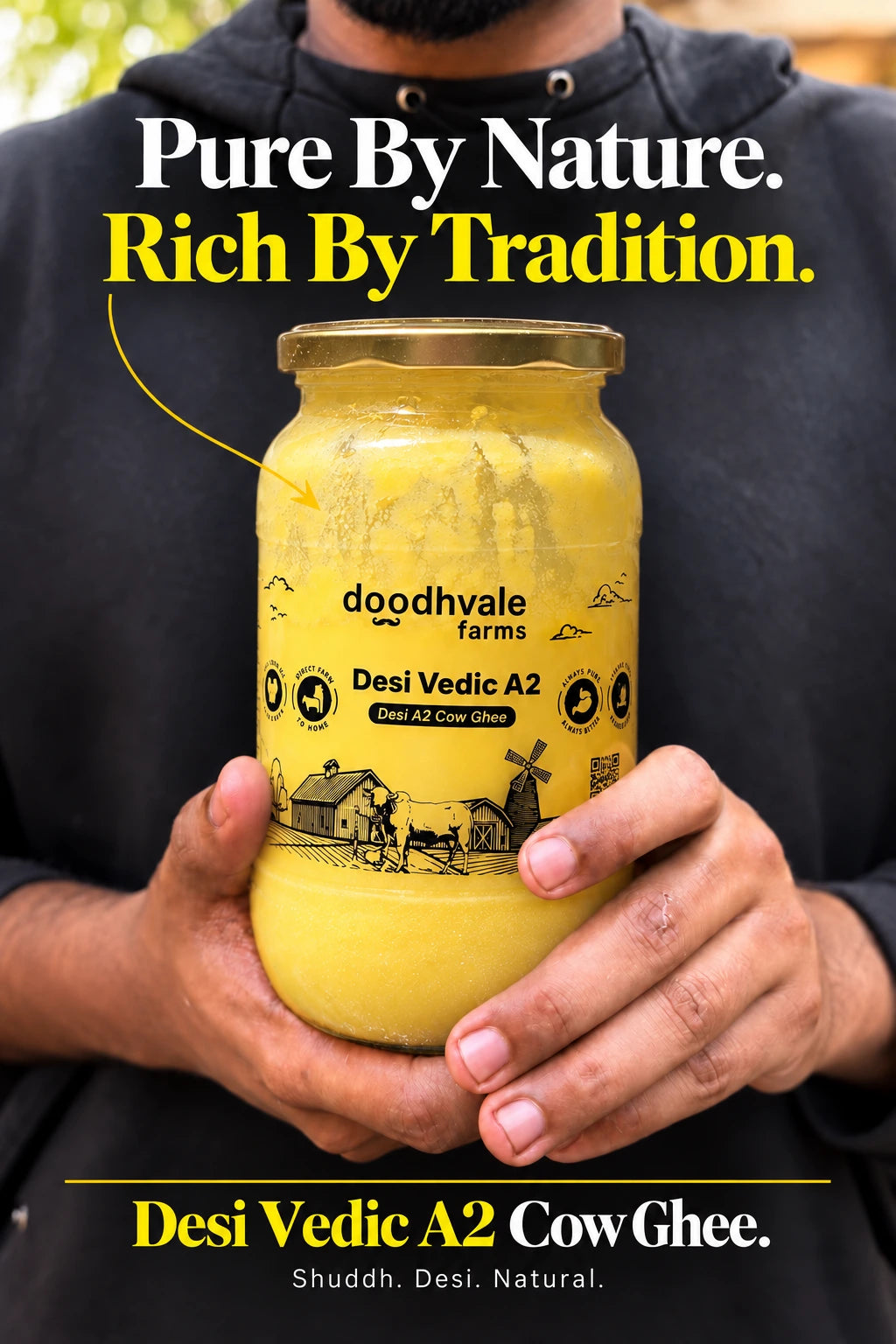 Cow A2 Vedic Desi Ghee - Buy 1 Get 1 Free