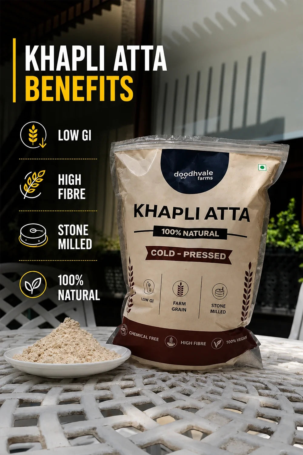 Classic Cow Ghee + Khapli Atta Combo