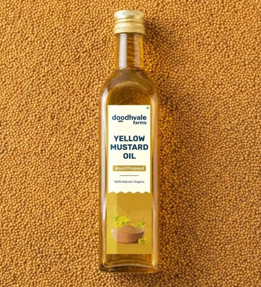 Yellow Mustard Oil - Wood Pressed (500ml)