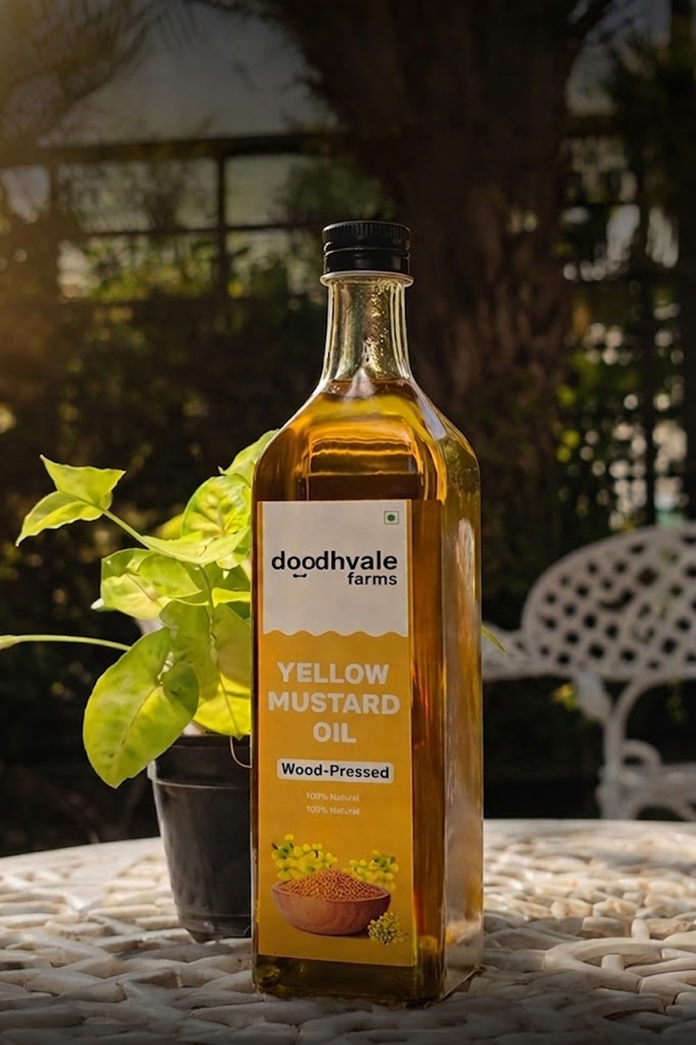 Yellow Mustard Oil - Wood Pressed (500ml)